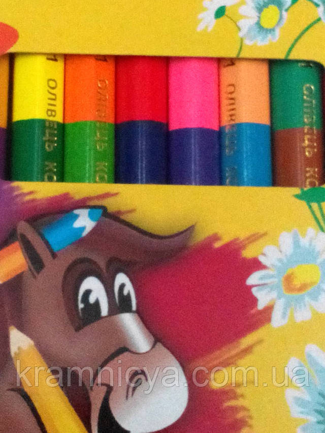 олівці кольорові шестигранні Marco