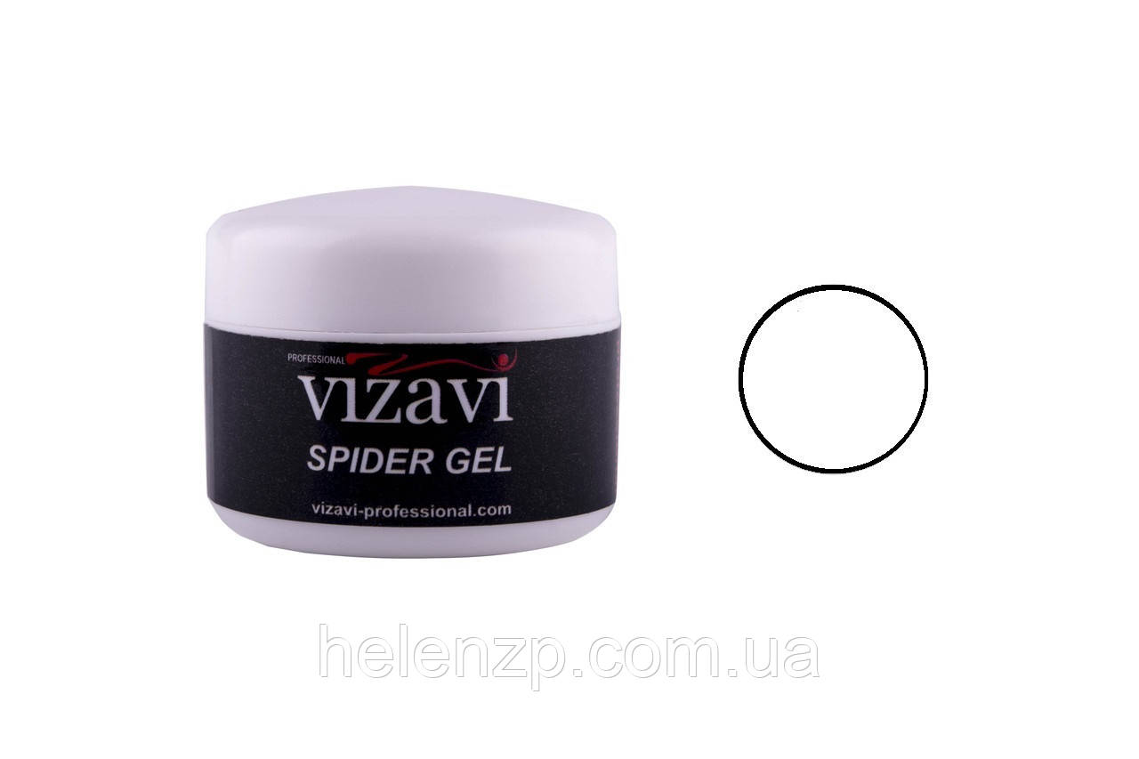 Гель-фарба Павутинка Vizavi Professional Sticky gel Paint 02, колір білий, 5 г