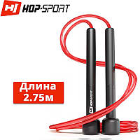 Скакалка Hop-Sport Crossfit NEW з пластиковими ручками HS-P025JR red