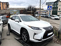 Багажник поперечки на Lexus RX 2015- на рейлинг интегрированный в штатные места аэродинамический