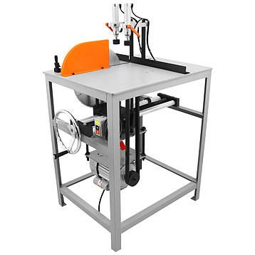 Торцювальний верстат для різання під кутом 90 і 45 градусів TM-HP45/90-355, відрізний верстат із пневмопритискачем, фото 2