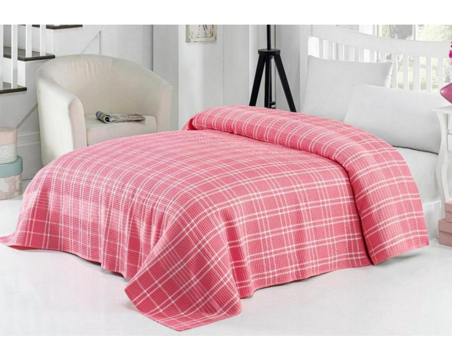 Покривало вафельне Philippus Pike 200*220 - Pembe