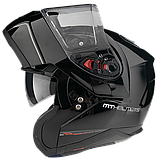 Мотошолом MT Helmets Atom SV Solid Black Gloss, фото 3