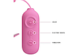 Електростимулятор для молочної залози PRETY LOVE - Nipple Clip 7 режимів вібрації, 3 режими електростимуляції, фото 6