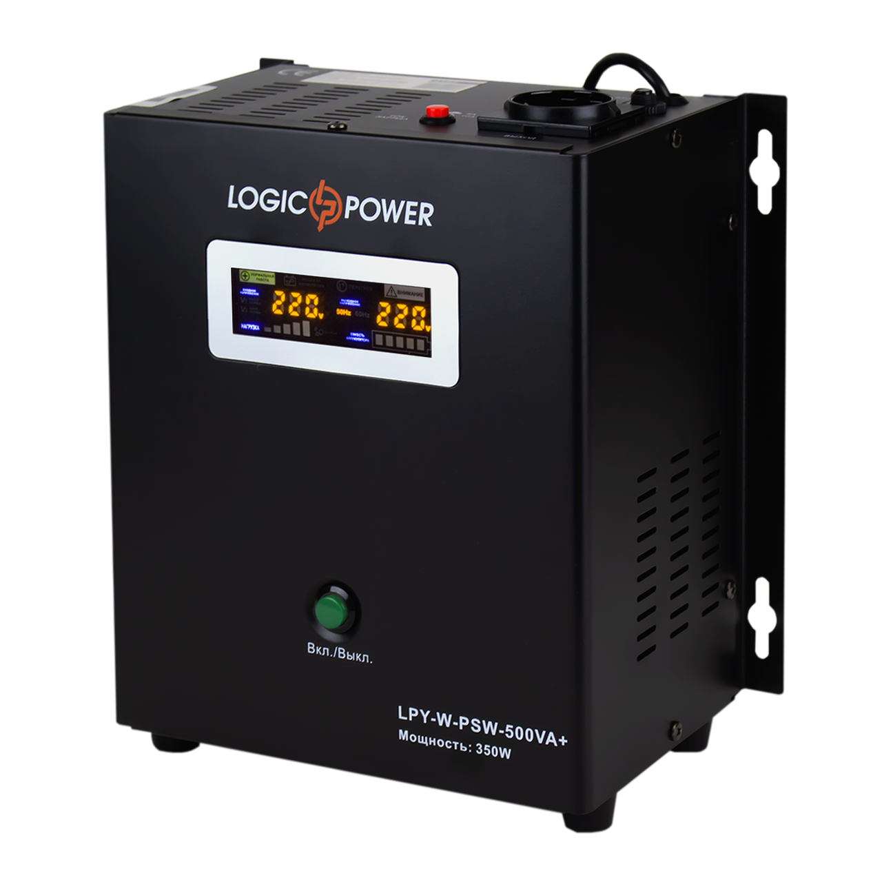 ДБЖ із правильною синусоїдою 12V LPY-W-PSW-500VA+(350 Вт)5A/10A