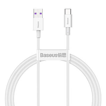 Кабель Baseus Type-C Superior Series Fast Charging Data Cable 66W 1m, White (CATYS-02)