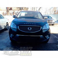 ДЕФЛЕКТОР КАПОТА, МУХОБОЙКА SSANG YONG ACTYON 2011-2013 VIP TUNING