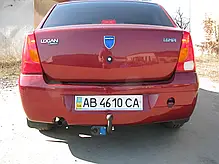 Фаркоп Renault Logan седан 2004-2012 (Рено Дачія Логан) без підрізу бампера, фото 6