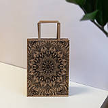 Подарункові пакети з крафт паперу 150*90*240 Маленькі пакетики для подарунка Пакети для сувенірів, фото 10