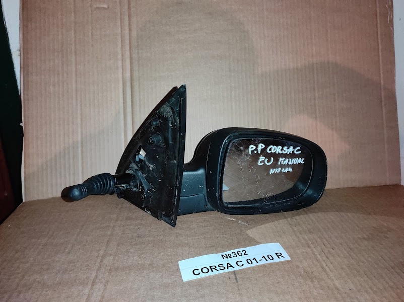 No362 Б/у Дзеркало праве механічне 24420988 для Opel Corsa C 2001-2010, фото 1