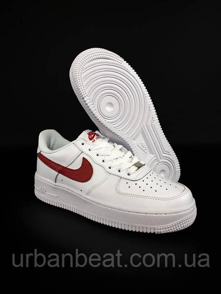 Nike Air Force 1 Essential Red swoosh Urban Beat 1596642343