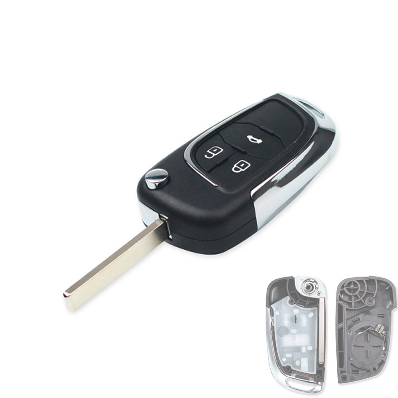 Корпус ключа Chevrolet Aveo Cruze Malibu 3кн HU100 NEW, фото 1