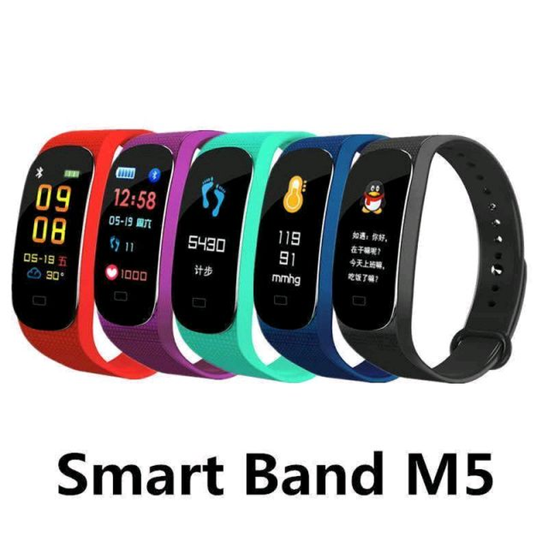Фитнес-браслет M5 Smart Bracelet Тренд Лета! — Купить Недорого на Bigl ...
