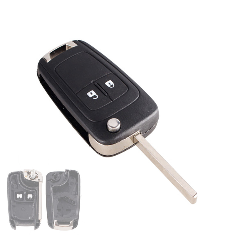 Викидний ключ, корпус під чіп, 2кн, Opel Astra 2, HU100, фото 1