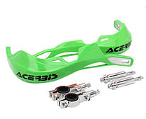 Захист руля (рук) зелений Acerbis алюмінієвий, універсальний 22-28мм