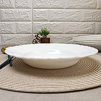 Тарілка супова з білої склокераміки Luminarc Cadix 230мм (J6691)