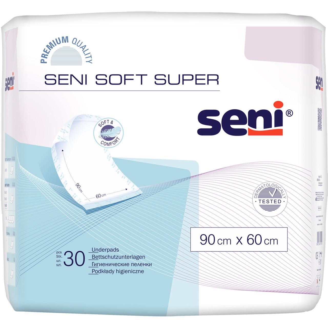 Гігієнічні пелюшки Seni Soft Super 90x60 (30шт.)