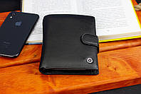 Чорне шкіряне портмоне для документів з фіксацією BOSTON B4-020, фото 8