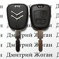 Корпус ключа для Citroen (Ситроен) 2 - кнопки, лезвие NE78