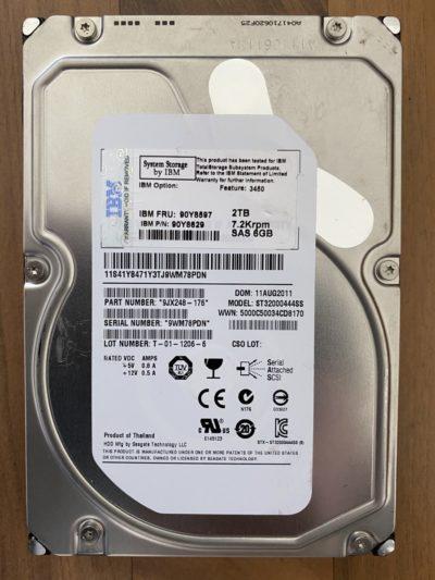 Жорсткий диск для сервера IBM 90Y8597 2 ТБ 7,2 КБ 6 ГБ SAS NL 3,5 дюйми