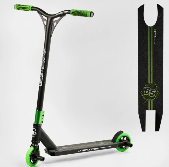 Трюковий самокат Best Scooter LineRunner LR-30360 HIC-система, ПЕГІ, алюмінієвий диск і дека, колеса 110 см
