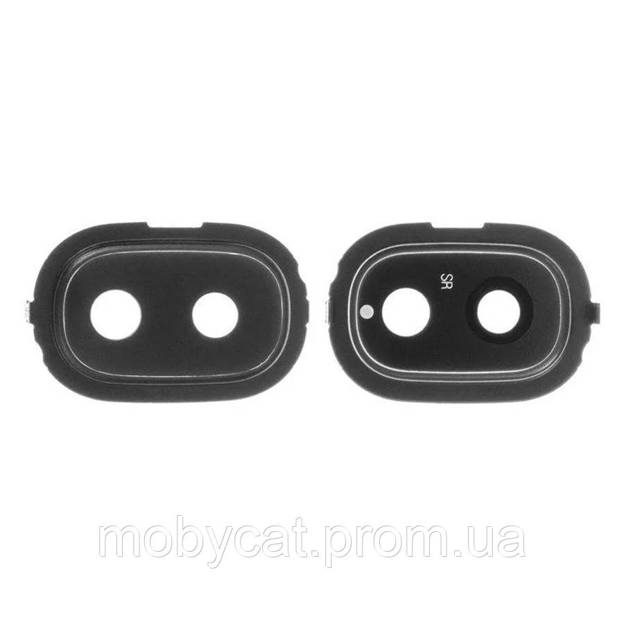 Скло камери Samsung Galaxy J4 2018 J400F (чорне у рамці), фото 1