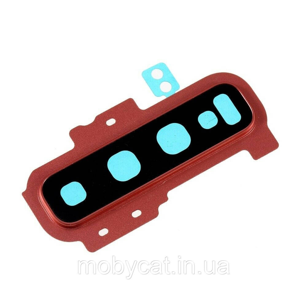 Скло камери Samsung Galaxy S10 G973F, S10 Plus G975F (чорне в червоній рамці для S10 Plus), фото 1