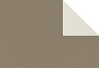 Термо рулонные шторы миниБеста солнцезащитные тканевые роллеты Reflex (германия) серо-коричневый/жемчужный