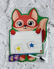 Магнітна дошка з маркером "Лисица" VT3601-21 Vladi Toys Україна