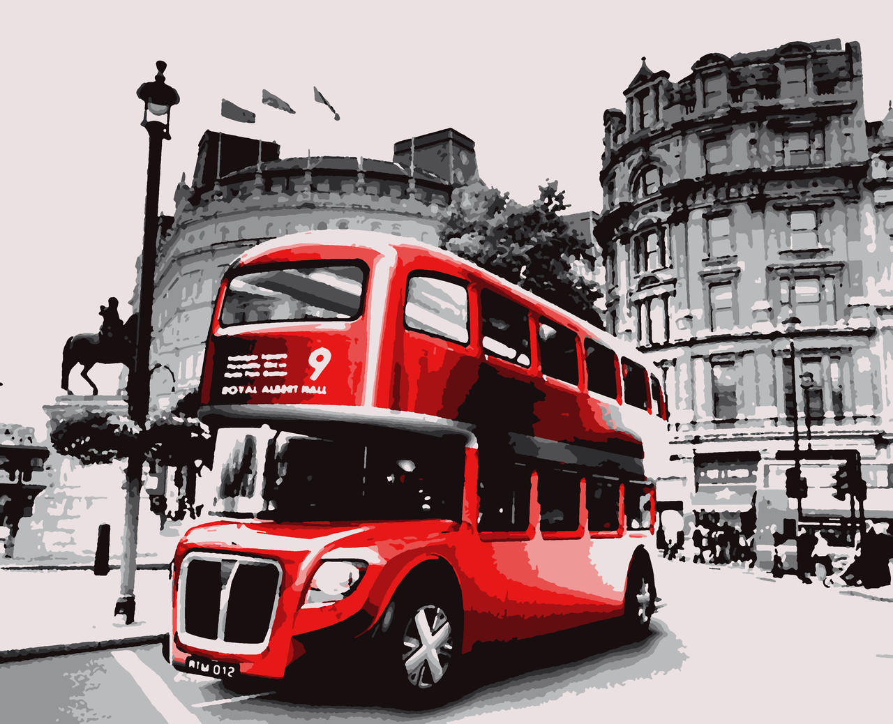 Картина за номерами "Даблдекер" 40*50см