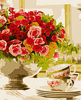Картина по номерам "Розовое настроение" 40*50 см, набор для творчества, Artmo, Украина