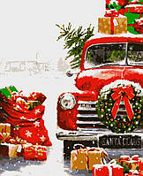 Картина по номерам "Новогодние подарки" 50*60 см, набор для творчества, Artmo, Украина