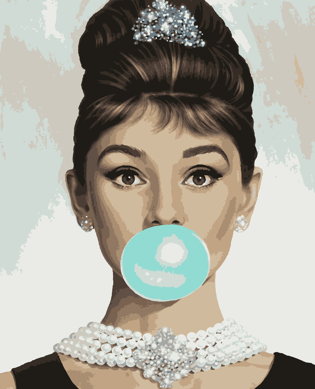 Картина за номерами "Чарівна Одрі" 40*50 см