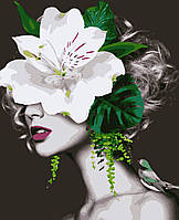 Картина по номерам "Нежный цветок" 50*60 см, набор для творчества, Artmo, Украина
