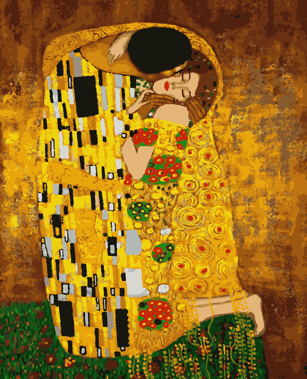 Картина за номерами "Густав Клімт Поцілунок" 40*50 см