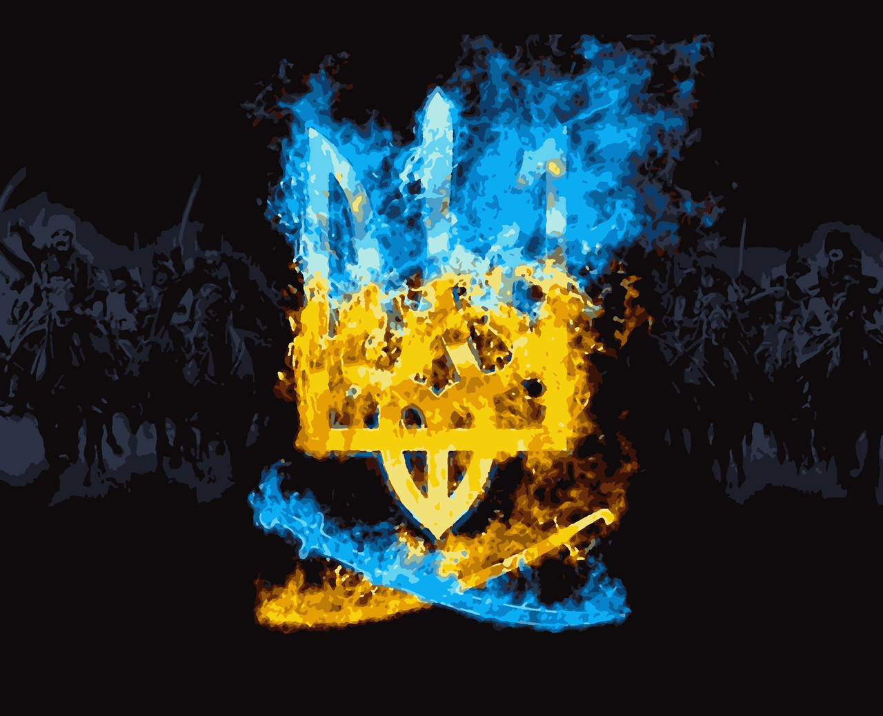 Картина за номерами "Слава Україні" 50*60 см