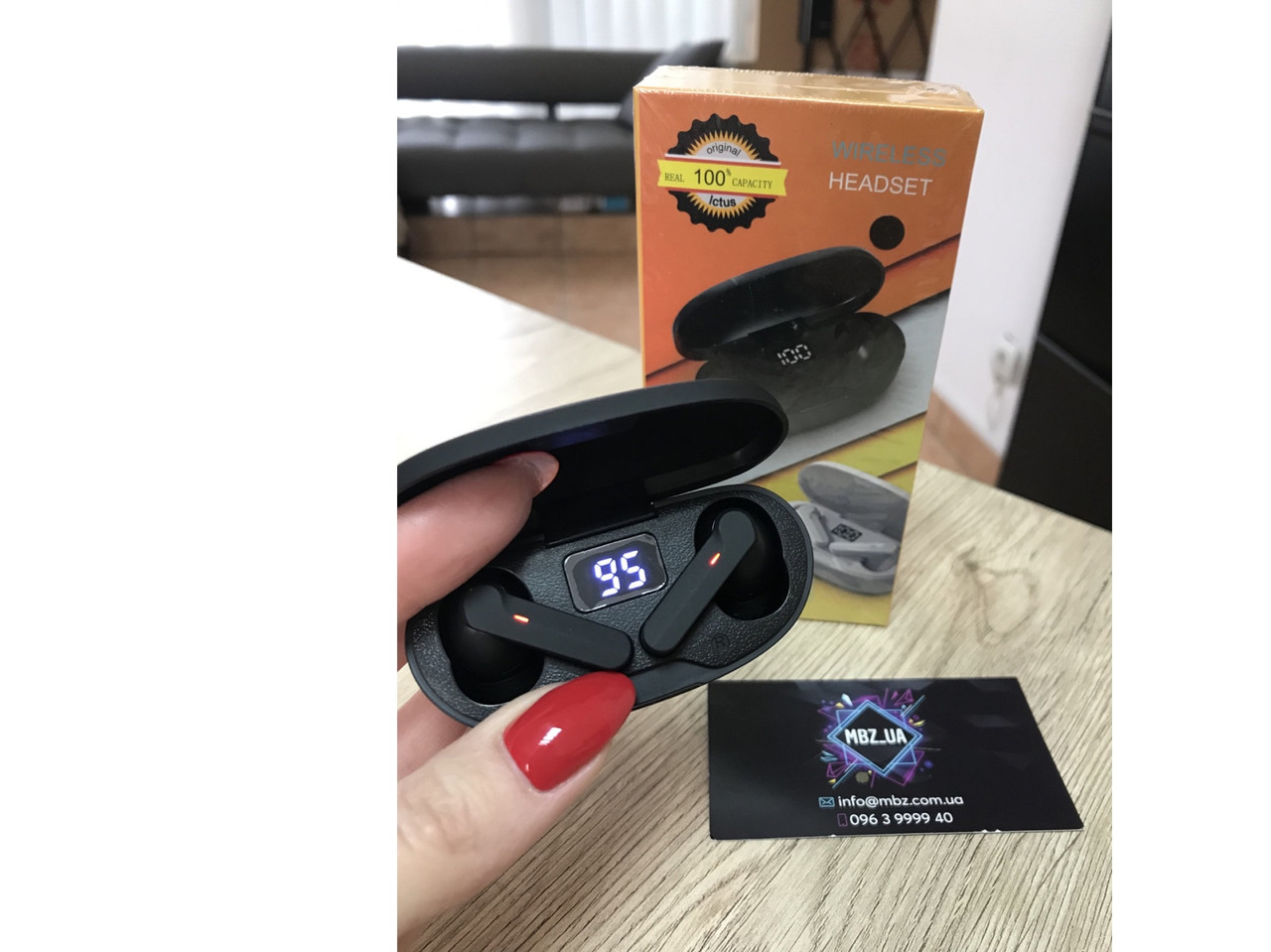 Сенсорні навушники Pro 13 TWS AirDots Bluetooth для Android і IOS Чорні