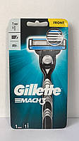 Станок для бритья мужской Gillette Mach 3 + 1 картридж (Жиллет Оригинал Новый дизайн)