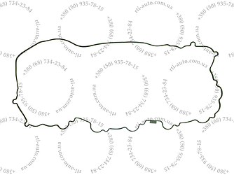 Прокладка 536-1003270 клапанної кришки ЯМЗ-536 силікон