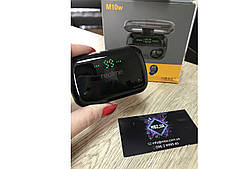 Навушники Bluetooth Realme M10W TWS з кейсом-повербанком для заряджання телефона Чорні, фото 3