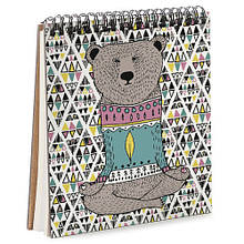 Блокнот Sketchbook Медведь йог (BDK_17A003)