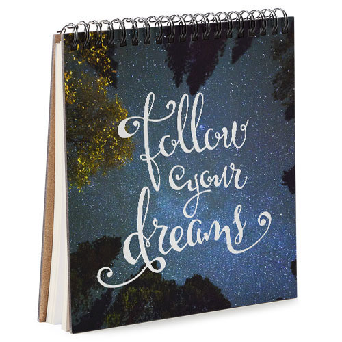 Скетчбук Follow your dreams Зоряне небо 17x18 см (BDK_17A107)