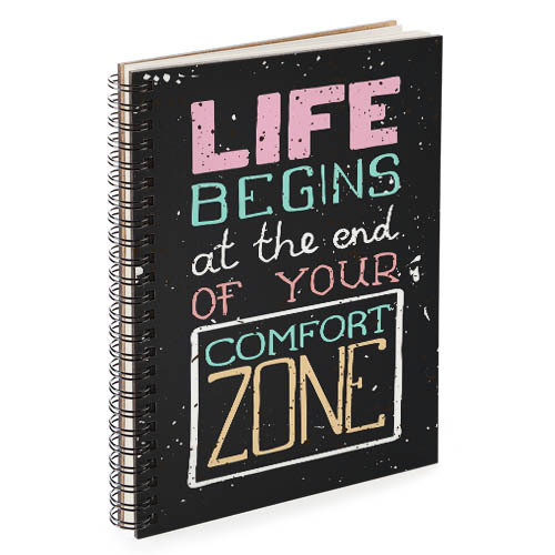 Скетчбук Life begins at the end of your comfort zone 18x21 см (BDP_17A025)