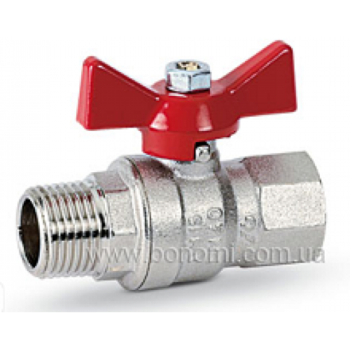 Кран кульковий 1/2" ВН укріплений Bonomi Missouri PN40 (Італія)
