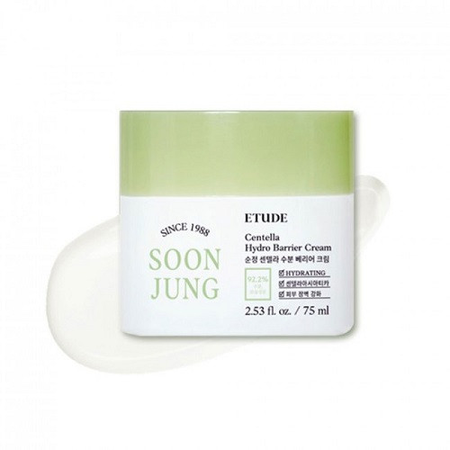 Etude Soon Jung Centella Hydro Barrier Cream Зволожувальний крем зцентеллою, 75 мл