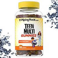 Вітаміни для підлітків Piping Rock Teen Multi Gummies Fruit flavor (Фруктовий смак) 100 жувальних цукерок