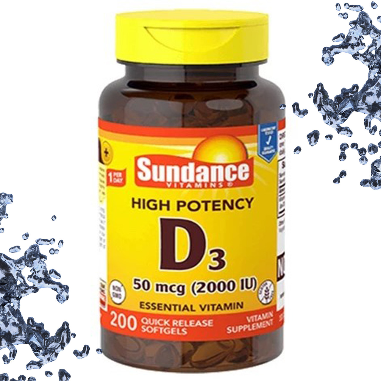 Вітамін Д3 Sundance Vitamins D3 50 мкг (2000 IU) 200 гелевих капсул, фото 1
