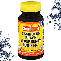 Чорна Бузина Sundance Vitamins Sambucus Black Eldelberry 1000 мг 100 капсул