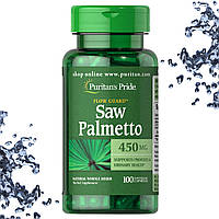 Добавка для простоти Puritan's Pride Saw Palmetto 450 мг 100 капсул