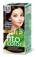 Стійка крем-фарба для волосся (кольори гіркий шоколад 3.3) FITOCOLOR (термін придатності 01.24 р)